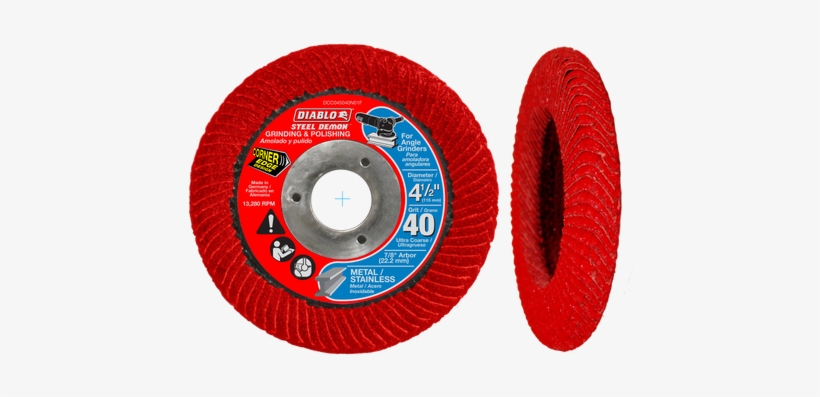 Image - Dcx045080n01f Diablo Abrasive 4.5 Flap Disk 80g, Beige, transparent png #3816938