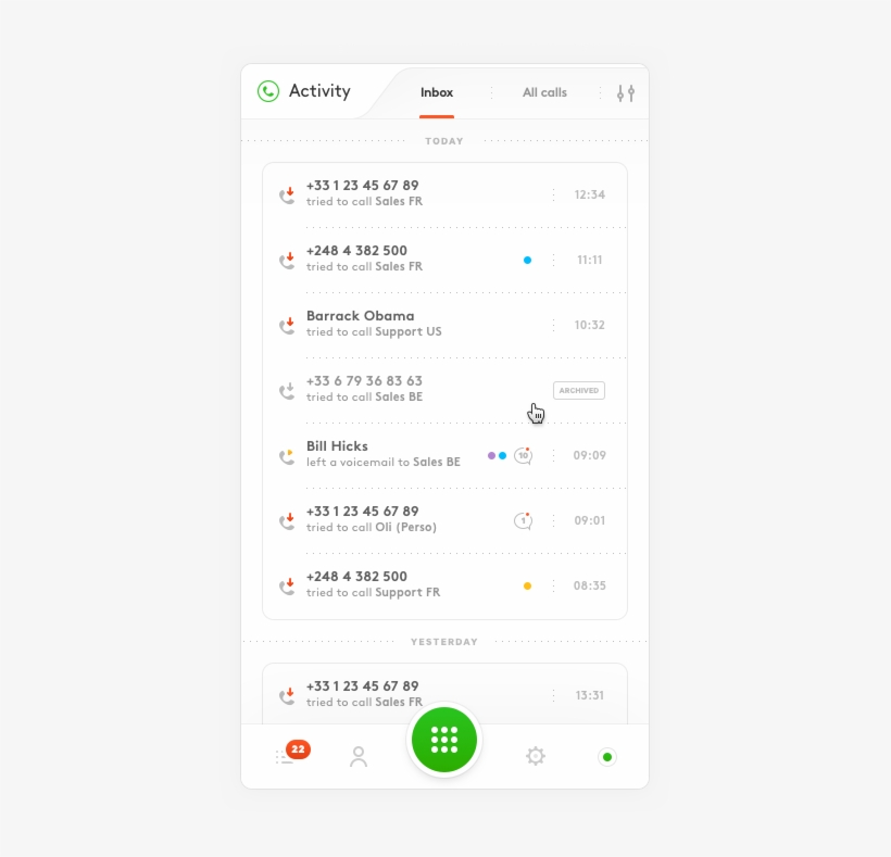 Shared Call Inbox - Aircall, Inc., transparent png #3816987