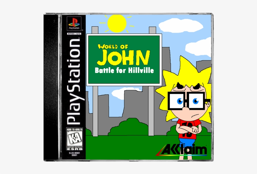 World Of John Battle For Hillville Ps1 Cover Ntsc - Playstation, transparent png #3817111