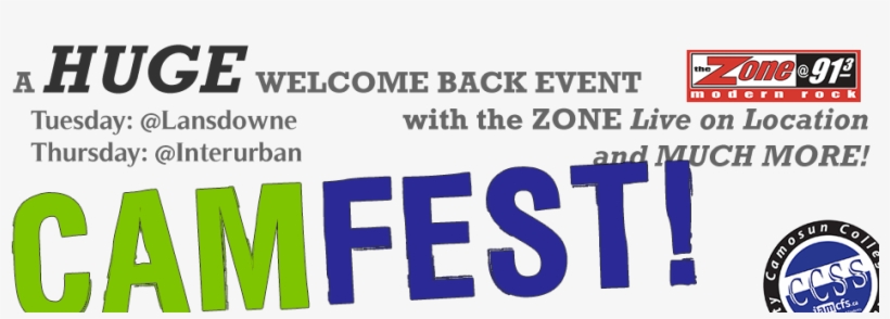 Banner-camfest2 - Camosun College Student Society, transparent png #3817882