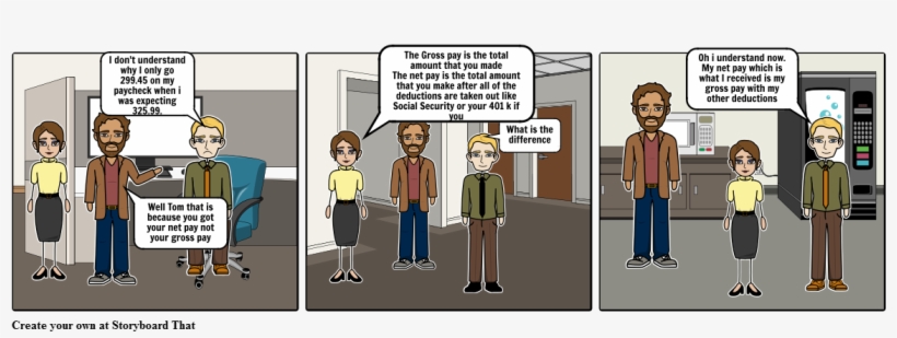 Net Pay Vs Gross Pay - Cartoon, transparent png #3819687