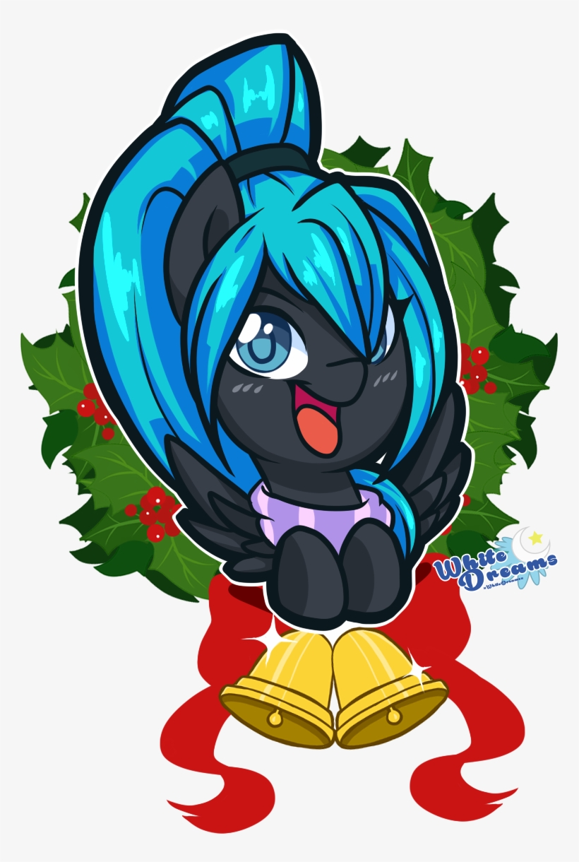 Xwhitedreamsx, Christmas Wreath, Female, Mare, Oc, - Ylilauta, transparent png #3820199