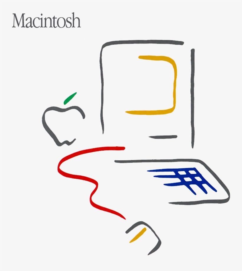 Mac Picasso Logo - Picasso Macintosh Logo, transparent png #3820523