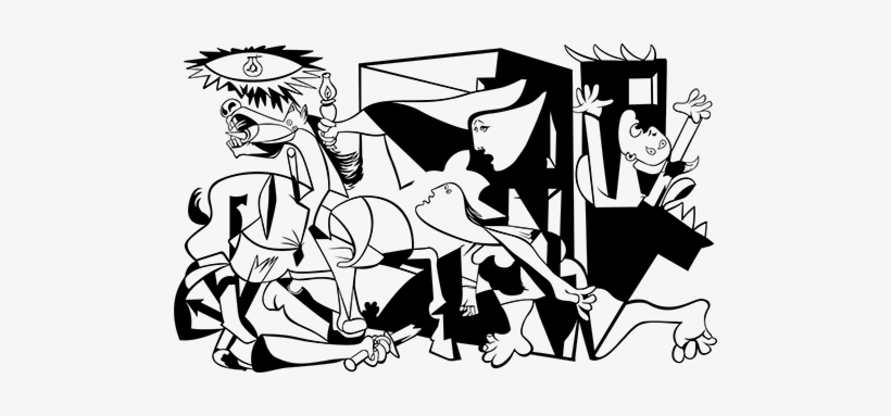 Car & Motorbike Stickers - Pablo Picasso Guernica, transparent png #3820552