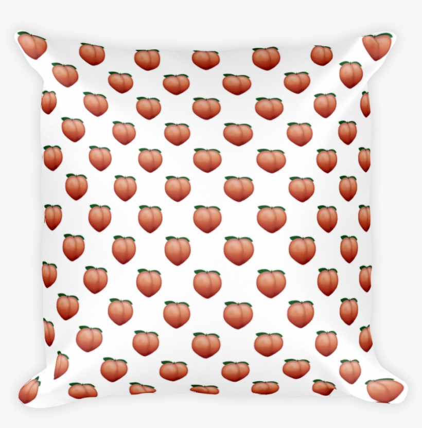peach emoji pillow