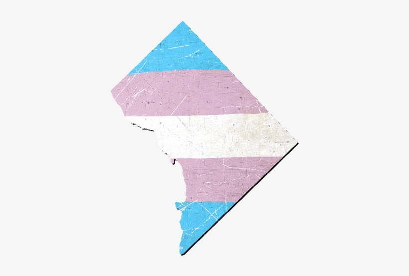 Washington Dc Silhouette Transgender Pride Flag - Washington, D.c., transparent png #3820848