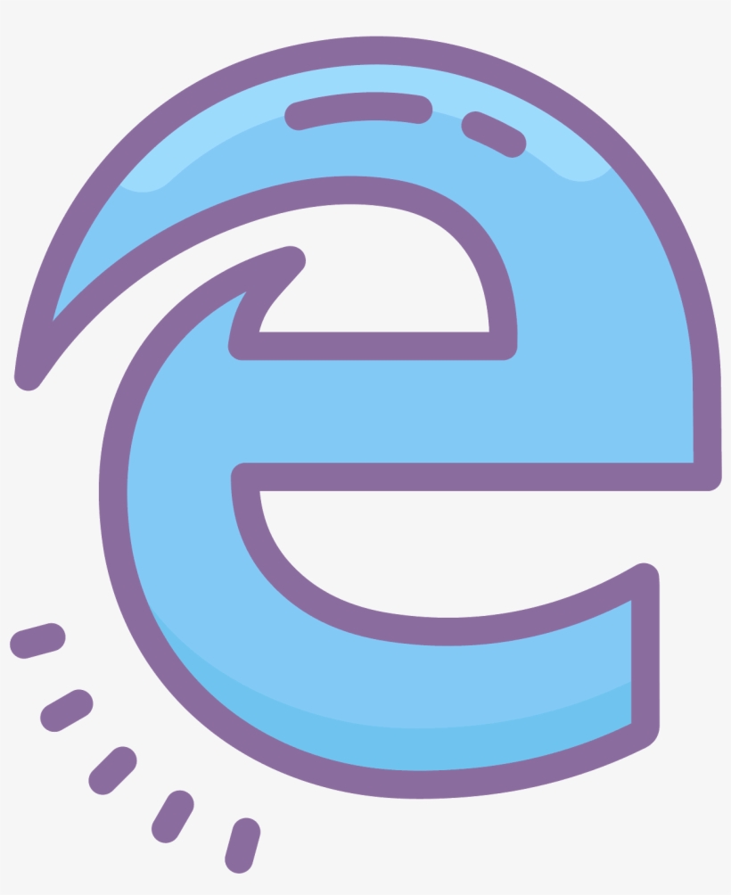 Microsoft Edge Icon On Transparent Background - Microsoft Edge Icon, transparent png #3820967