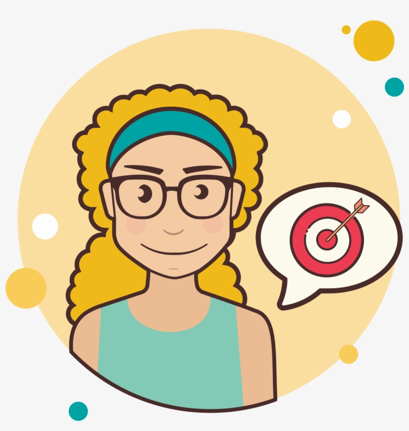 Girl And Target Icon - Signo De Interrogación Png, transparent png #3821771
