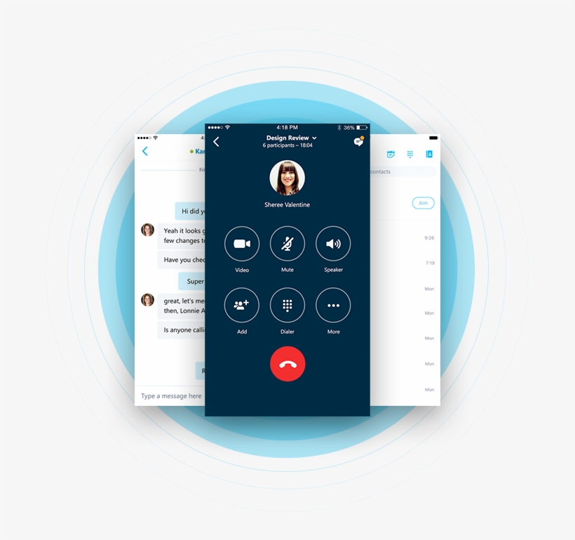 Skype - Circle, transparent png #3822546