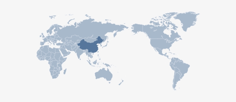 China - World Map Asia Centered, transparent png #3822920