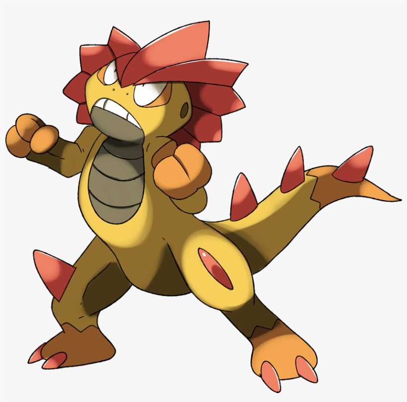 Trickywi☠ On Twitter - Pokemon Mega Scrafty, transparent png #3823592