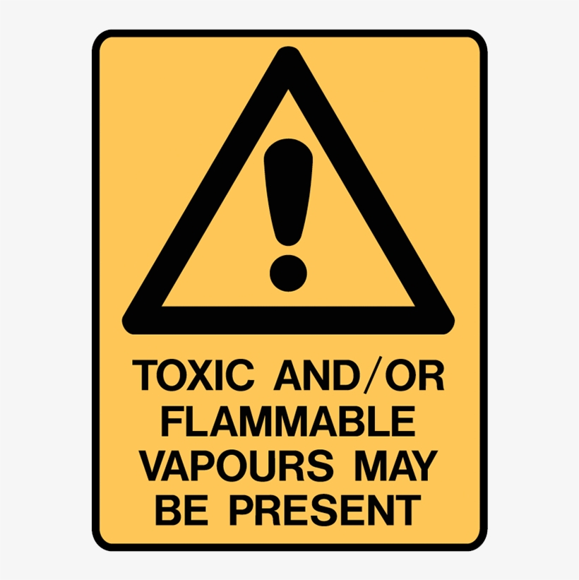 Brady Warning Signs - Toxic And Flammable Sign, transparent png #3823789
