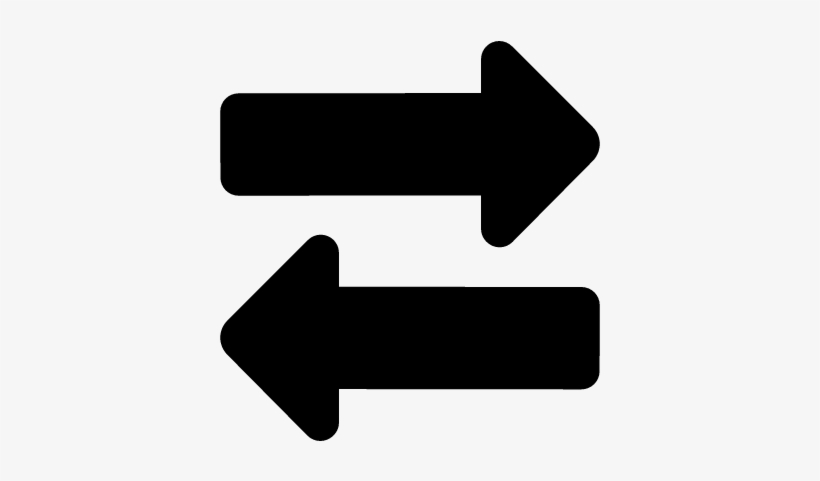 Two-way Arrows Vector - Two Way Arrow Icon, transparent png #3823899