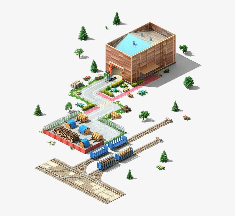Wood Processing Plant Initial - Industry, transparent png #3824459