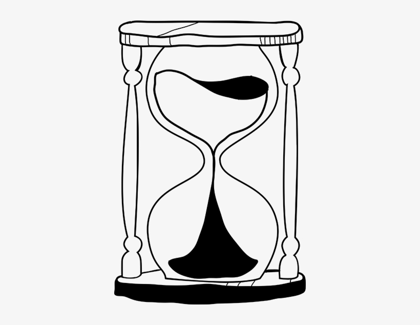 Sand Timer Sticker - Reloj De Arena Dibujo, transparent png #3825126