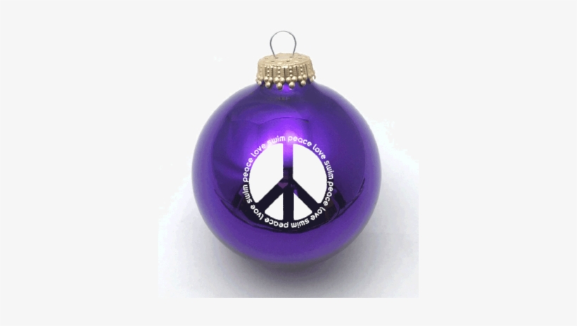 Peace Love Swim Christmas Ornament - Love You Christmas, transparent png #3825271