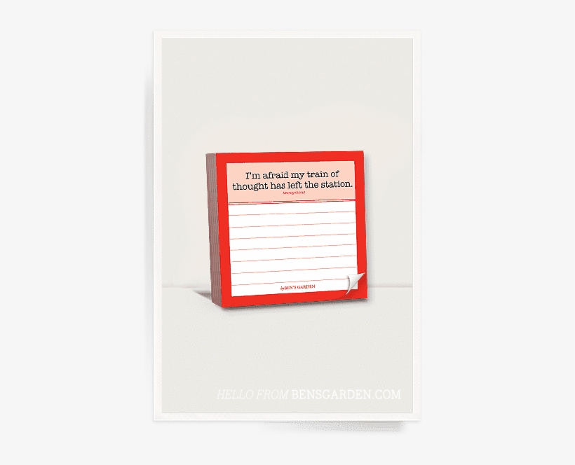 Ben's Garden I'm Afraid My Train Of Thought Scribble- - Document, transparent png #3825737