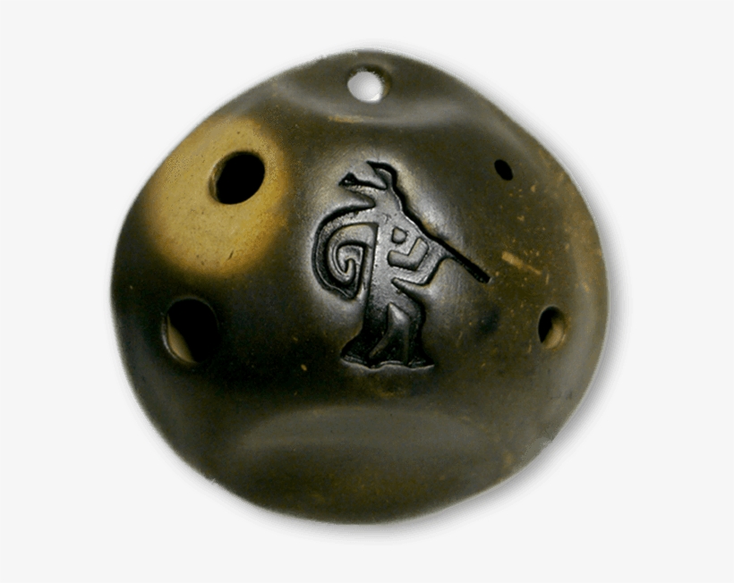 Pendant Ocarina Soprano Bb With Kokopelli - 6 Hole Pendant Ocarina By Songbird- Kokopelli Strawfire, transparent png #3826134