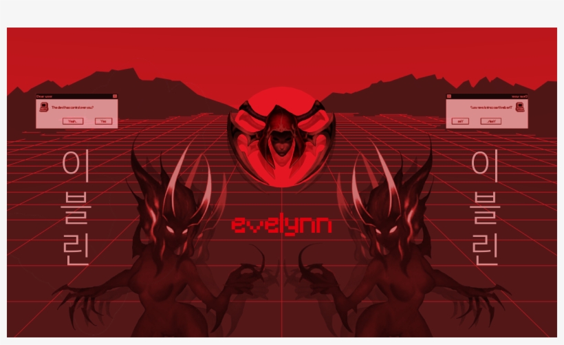 Evelynn Vaporwave Background, Wallpaper, League Of - Red Vaporwave, transparent png #3826265