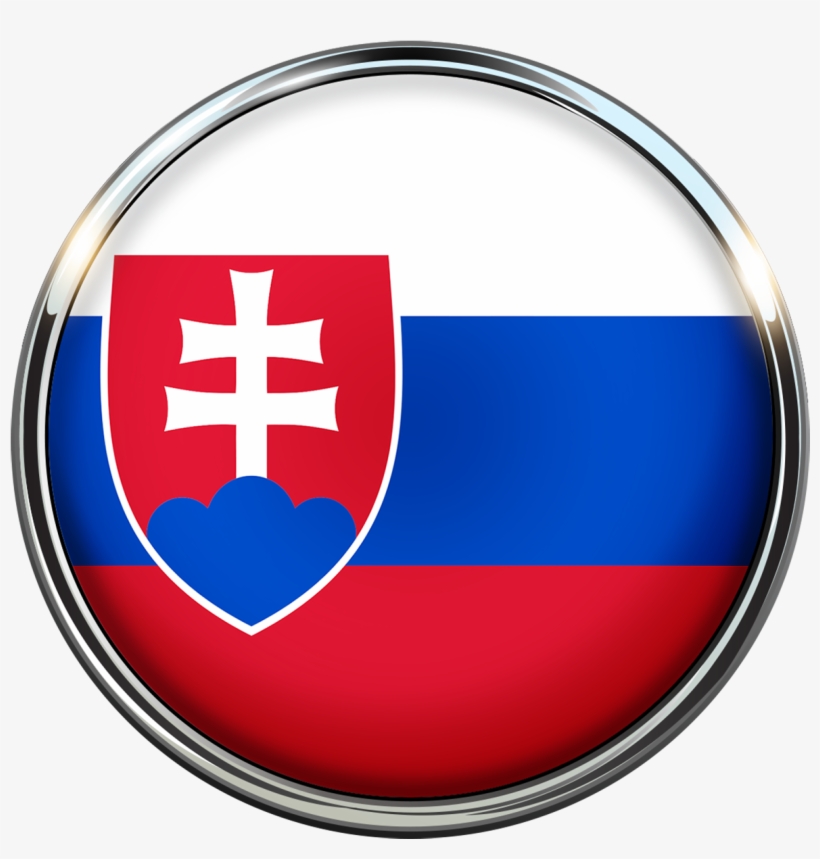 Slovakia Flag Circle Slovak Flag 1524477 - Slovakia Flag, transparent png #3826512