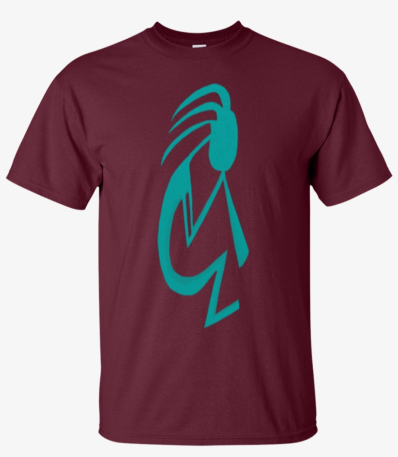 Teal Kokopelli T Shirt Gildan Ultra Cotton T-shirt - Cable T Shirt, transparent png #3826580