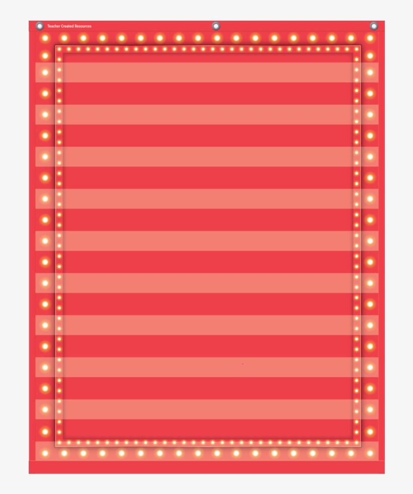 Tcr20831 Red Marquee 10 Pocket Chart Image - Teacher Created Resources Tcr20778 Light Blue Marquee, transparent png #3826655