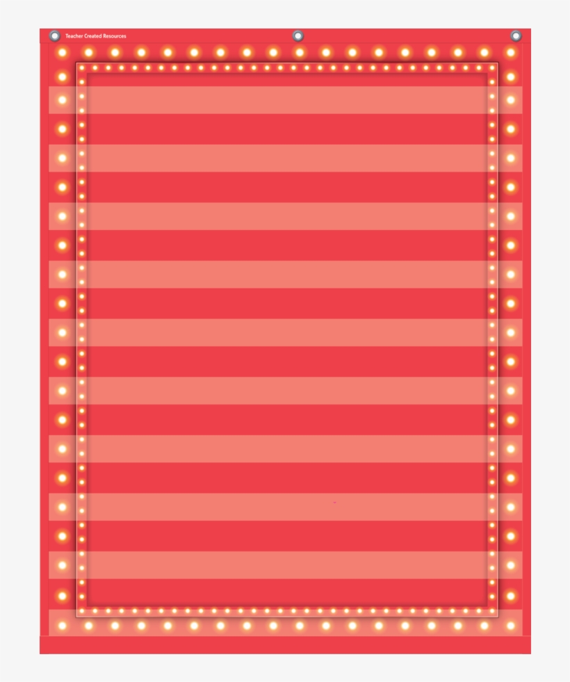 Tcr20831 Red Marquee 10 Pocket Chart Image - Teacher Created Resources Tcr20778 Light Blue Marquee, transparent png #3826655
