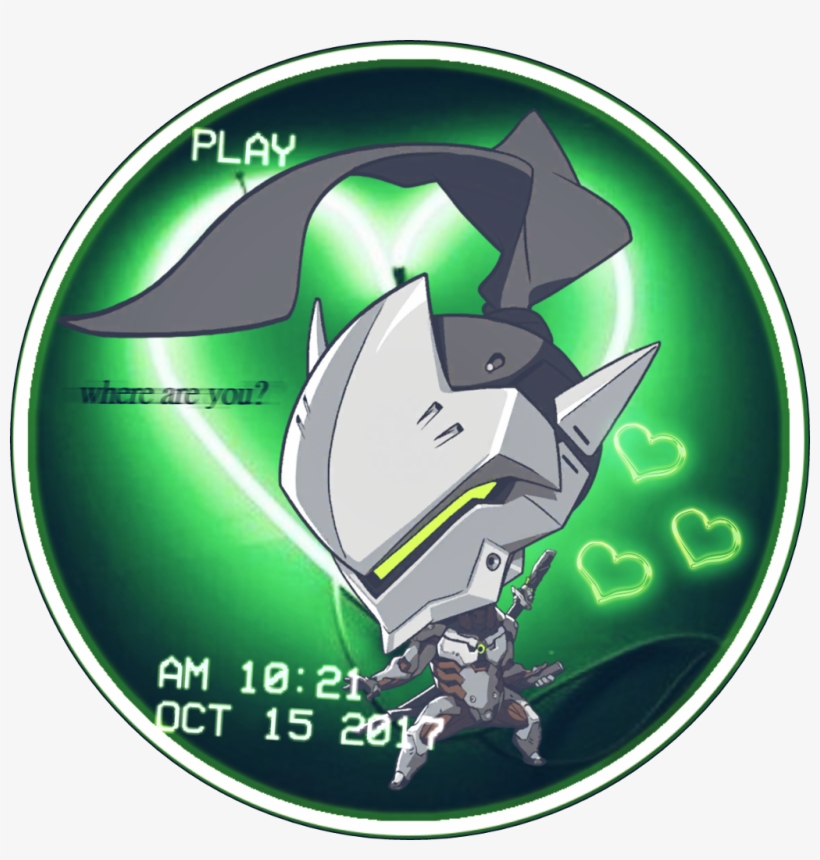 Overwatch Genji Icon Ninja Overwatchicon - Cartoon, transparent png #3826777