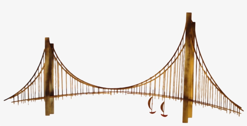 Suspension Bridge Is Based On The Goldengate Bridge - Self-anchored Suspension Bridge, transparent png #3827742