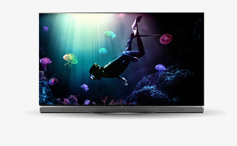 Tv - Lg 55" Smart Oled 4k Hdr Ultra Hd Flat Tv (2016 Model), transparent png #3827851