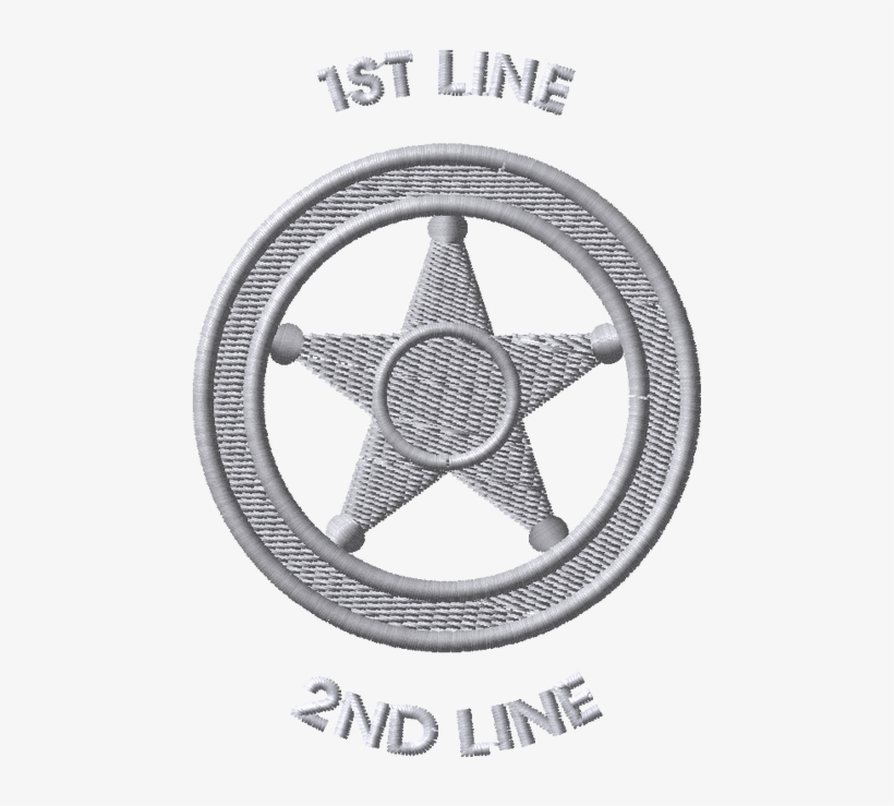 Deco Stk Emb Le Badge 5pt Star Circle Silver - Cache Roue Arriere Piaggio Zip, transparent png #3828087