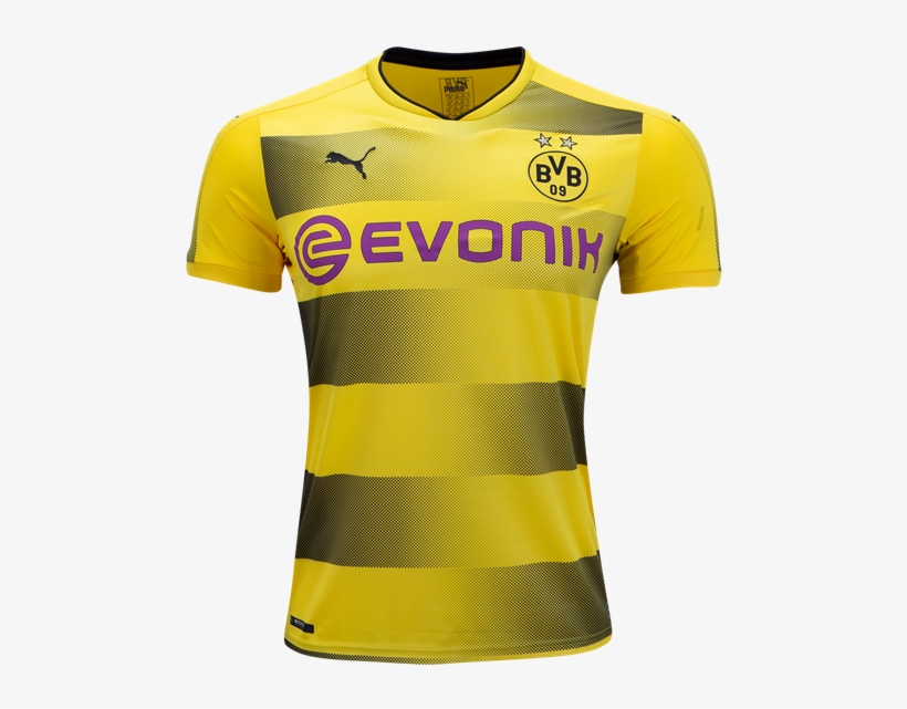 Borussia Dortmund 17/18 Home Jersey - Borussia Dortmund Home Kit 2018, transparent png #3828183