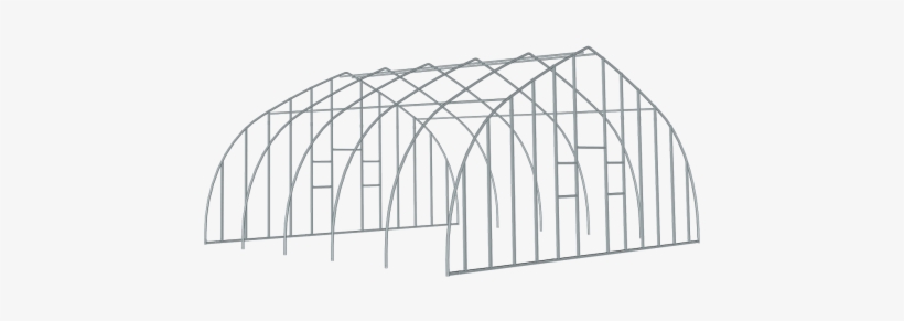 High Tunnel Greenhouse 26 X 12 X 12 Ft - Greenhouse, transparent png #3828265