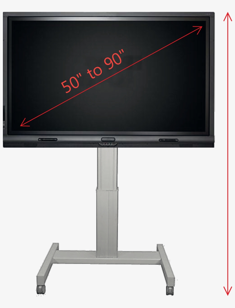 Interactive Flat Panel Roll-stand - Mediasprint - Roll-stand - Aufstellung Für Lcd-display, transparent png #3828464