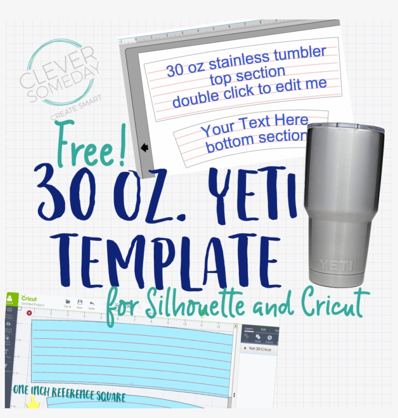 If You Are On Board The Yeti® Rambler™ Craze, I Have - 30 Oz Tumbler Template, transparent png #3828621