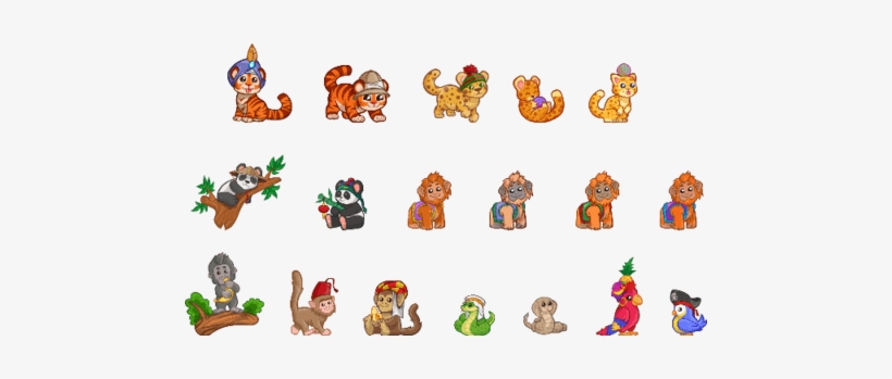 Click To See Printable Version Of Cute Jungle Animals - Orangutan Pixel, transparent png #3829181