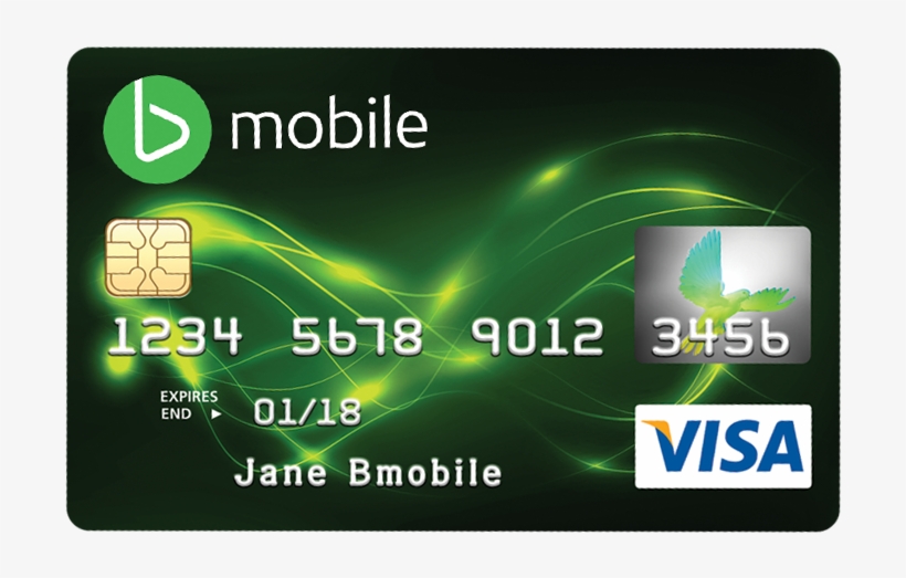 Visa Prepaid Card - Bmobile Prepaid Visa Card, transparent png #3829283
