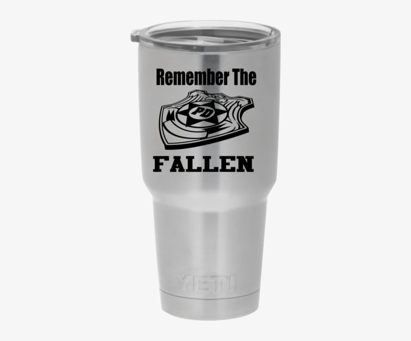 Show Your Support For The Fallen Police On Your 30oz - Dogood Designs Yeti Rambler Laser Engraved With Us, transparent png #3829285