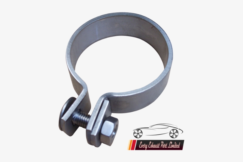 Clamp1-500x500 - Stainless Steel Exhaust Clamps 54mm, transparent png #3829358