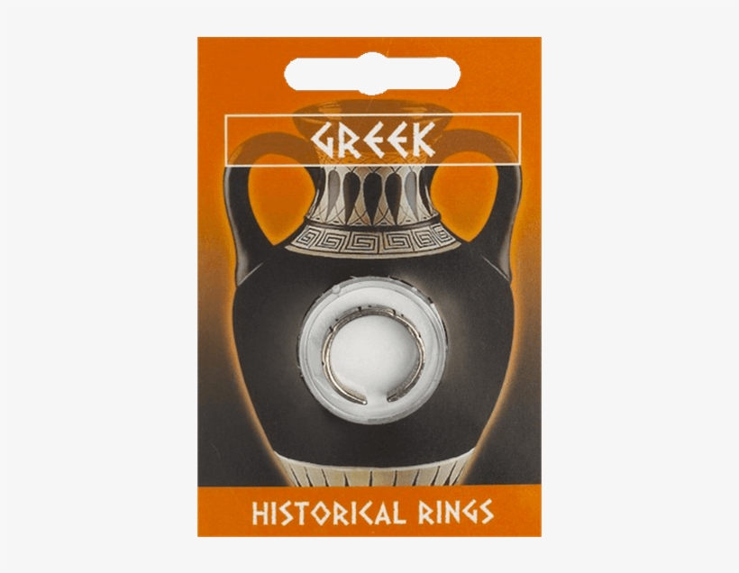 Pewter Greek Key Design Ring - "gold Plated Greek Dolphin Gem Ring", transparent png #3829573