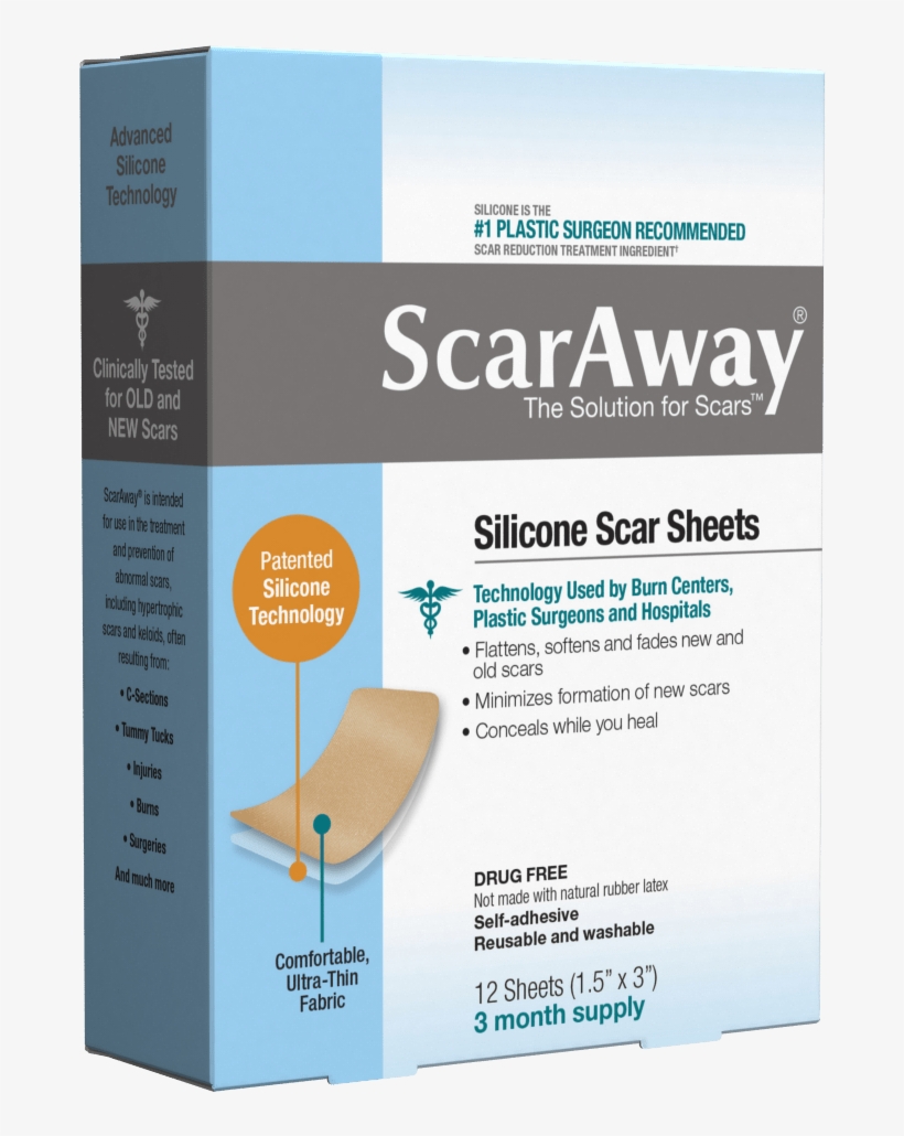 Is Scaraway The Best Solution For Scars - Scaraway Professional Grade Silicone Scar Treatment, transparent png #3829831