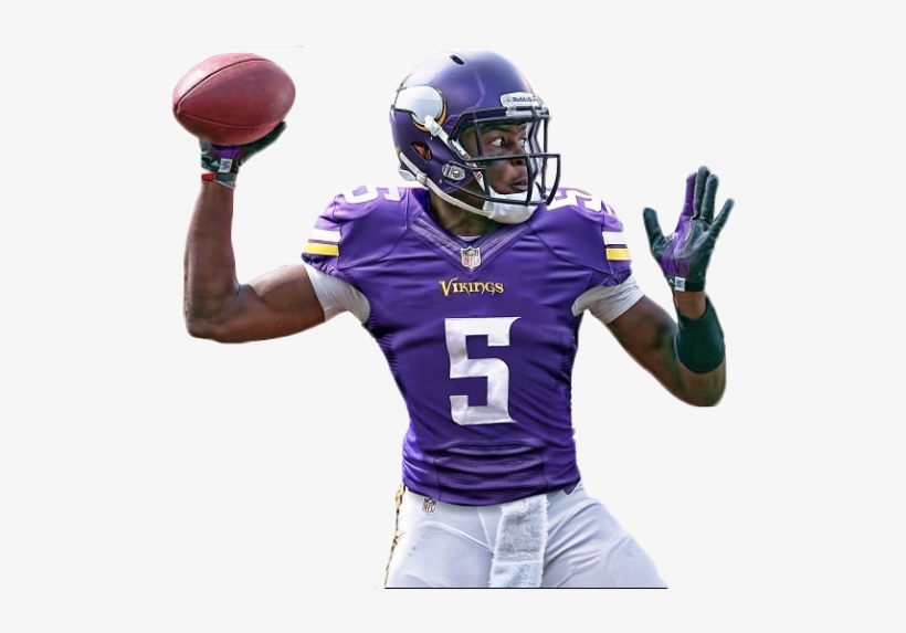 Here's The Cutout Of Bridgewater In A Vikings Uniform - Minnesota Vikings Players Png, transparent png #3829918