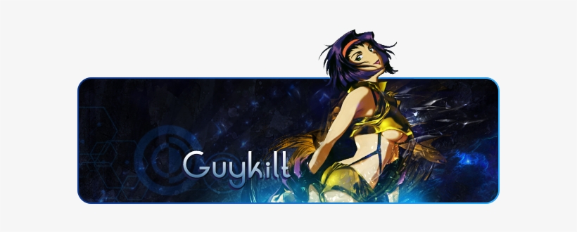 Signature Made By Esyld - Cowboy Bebop Faye Valentine Anime Fabric Wall Scroll, transparent png #3830028