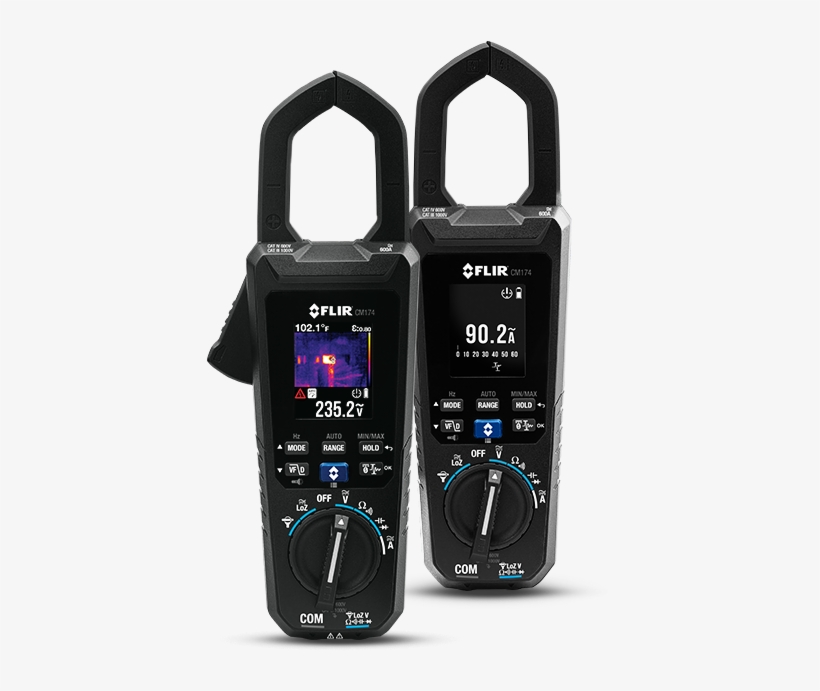 The Flir Cm174 Has The Power To Lead You To Problems - Flir Cm174 - Imaging 600a Ac/dc Clamp Meter With Igm, transparent png #3830455