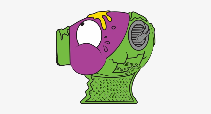 Hair Fryer 2 - Grossery Gang Toxic Toilet, transparent png #3830694