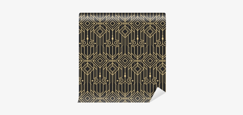 Abstract Art Deco Modern Seamless Pattern Wallpaper - Abstract Art, transparent png #3831031