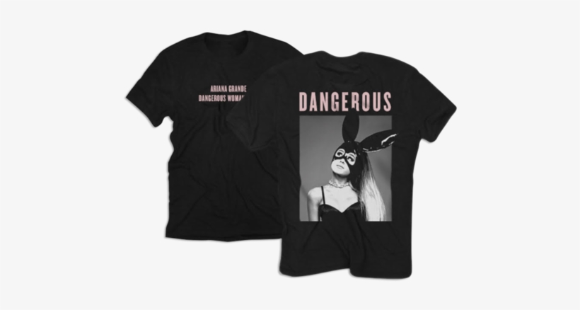 File - - Ariana Grande Dangerous Woman Tour T Shirt, transparent png #3831527