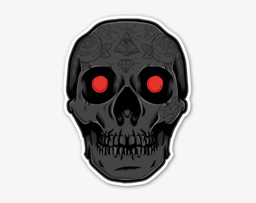 Etiqueta Demonio Craneo - Skull, transparent png #3831671