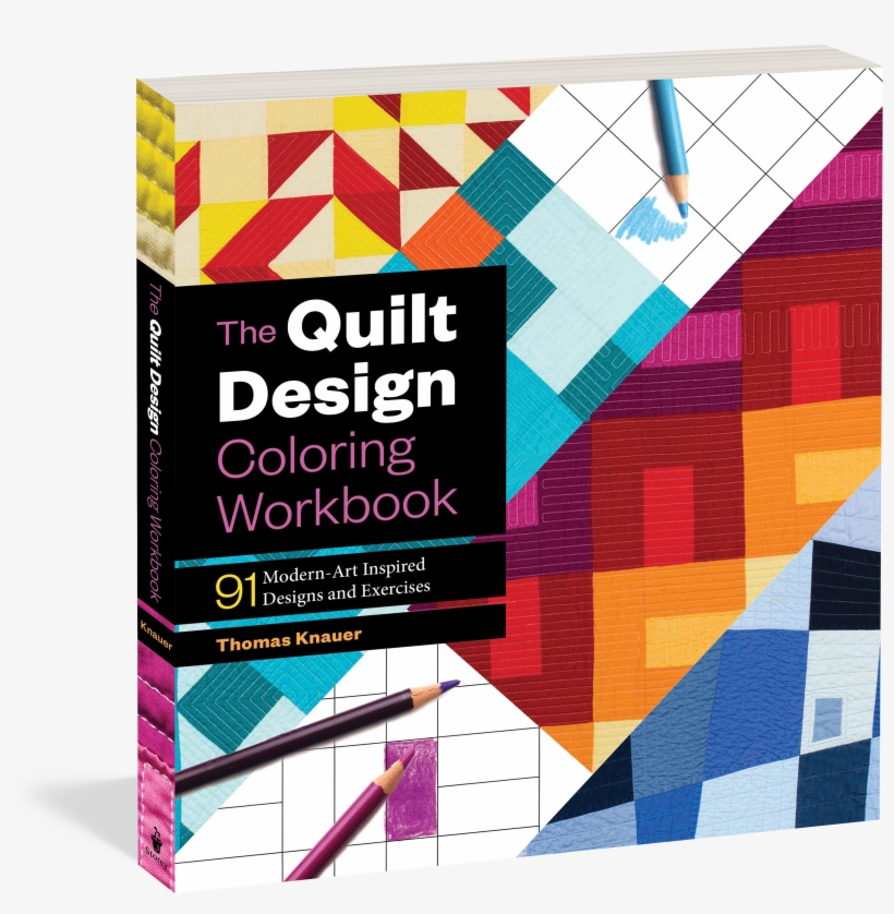 Cover - Quilt Design Coloring Workbook: 91 Modern-art Inspired, transparent png #3831722