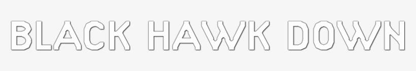 Black Hawk Down Image - Calligraphy, transparent png #3832157